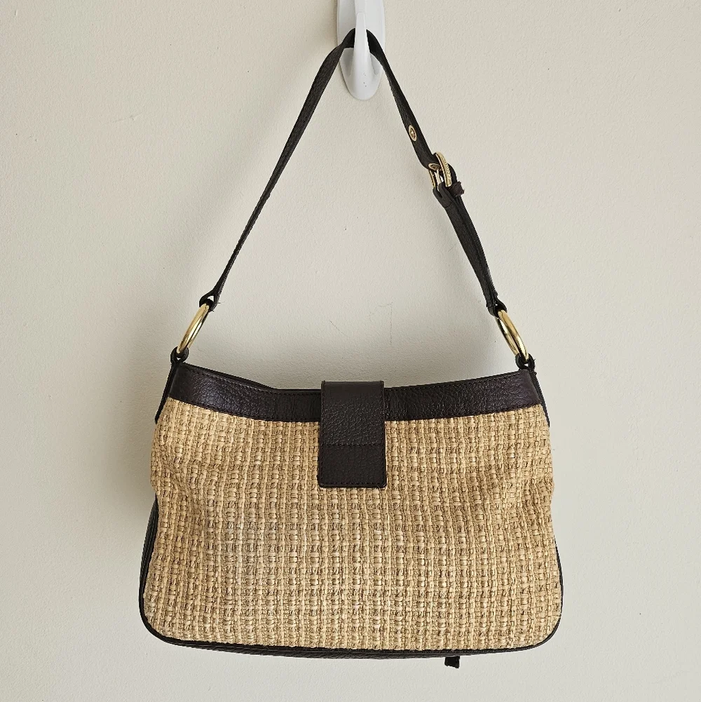 Dolce & Gabbana straw and leather tote bag Y2K - Picture 3 of 10